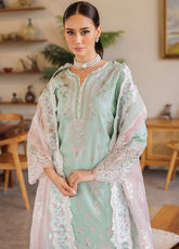 Xenia Luxury Embroidered Lawn 3 Piece Unstitched Suit ZE25LL D-12 KSENIA